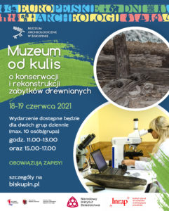 Plakat wydarzenia Muzeum od kulis